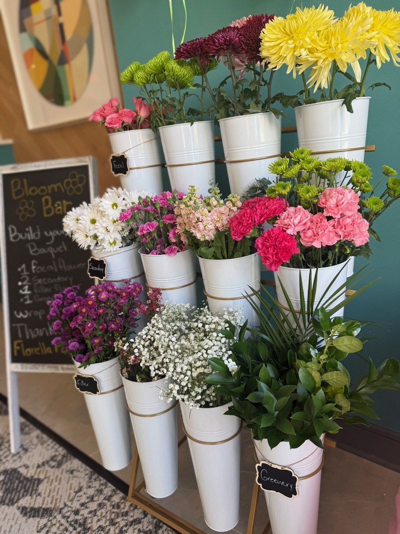 The Florella Farms bloom cart